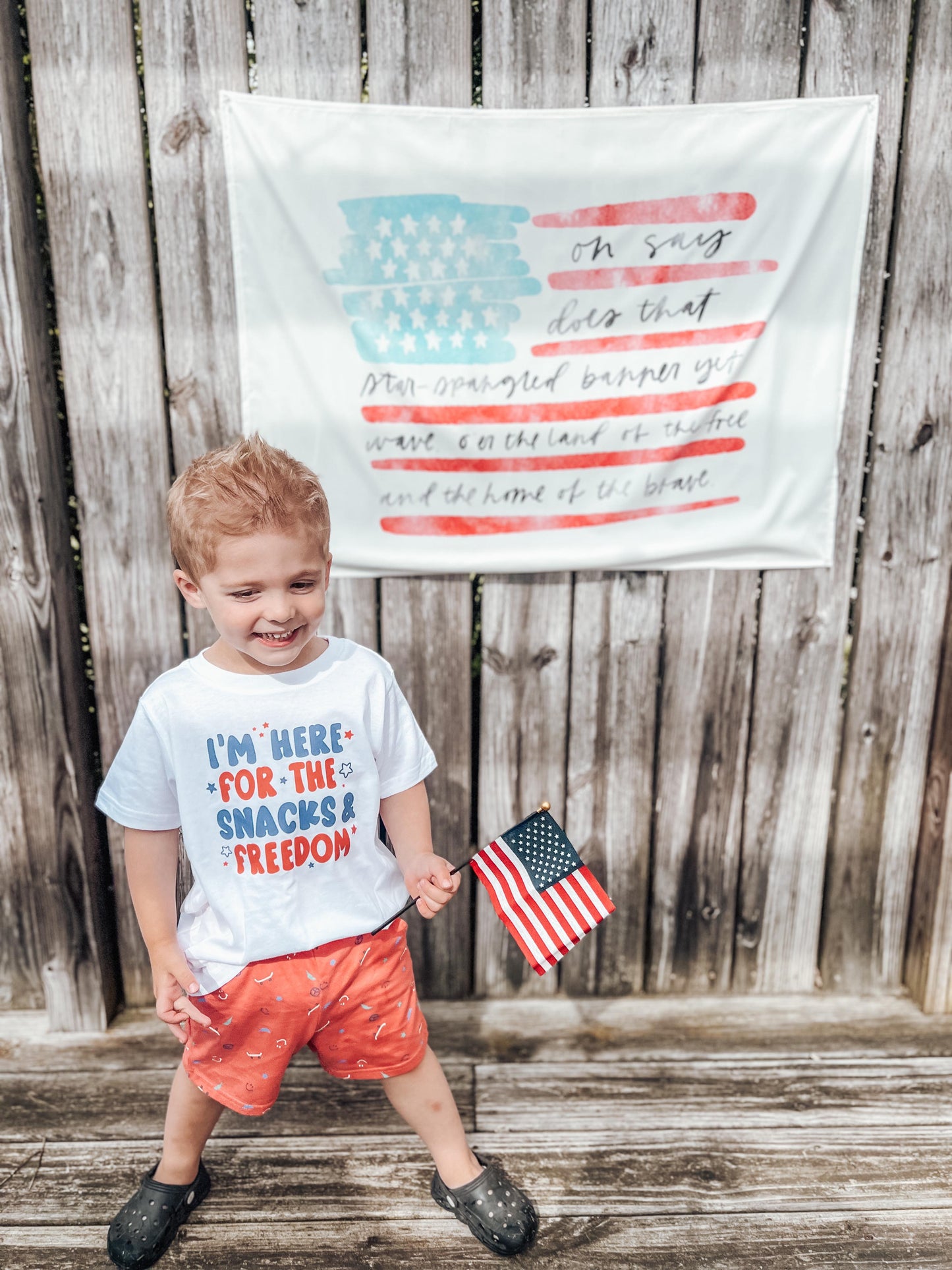 I'm Here For The Snacks & Freedom Infant/Toddler T-Shirt
