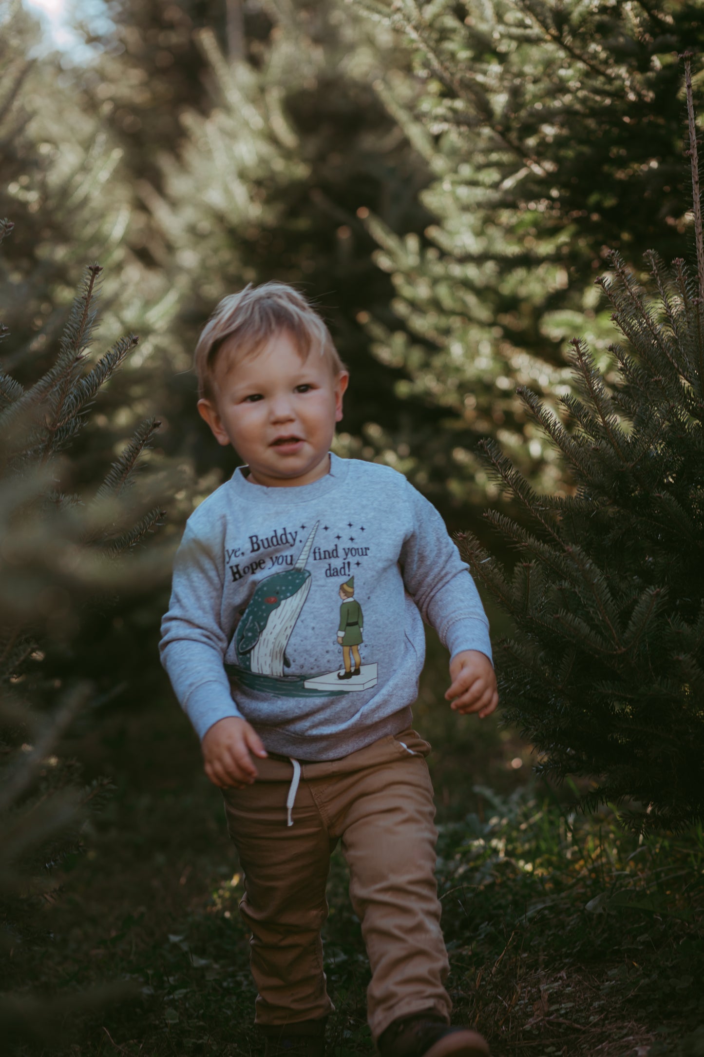 Bye Buddy, I Hope You Find Your Dad Toddler Crewneck Sweatshirt