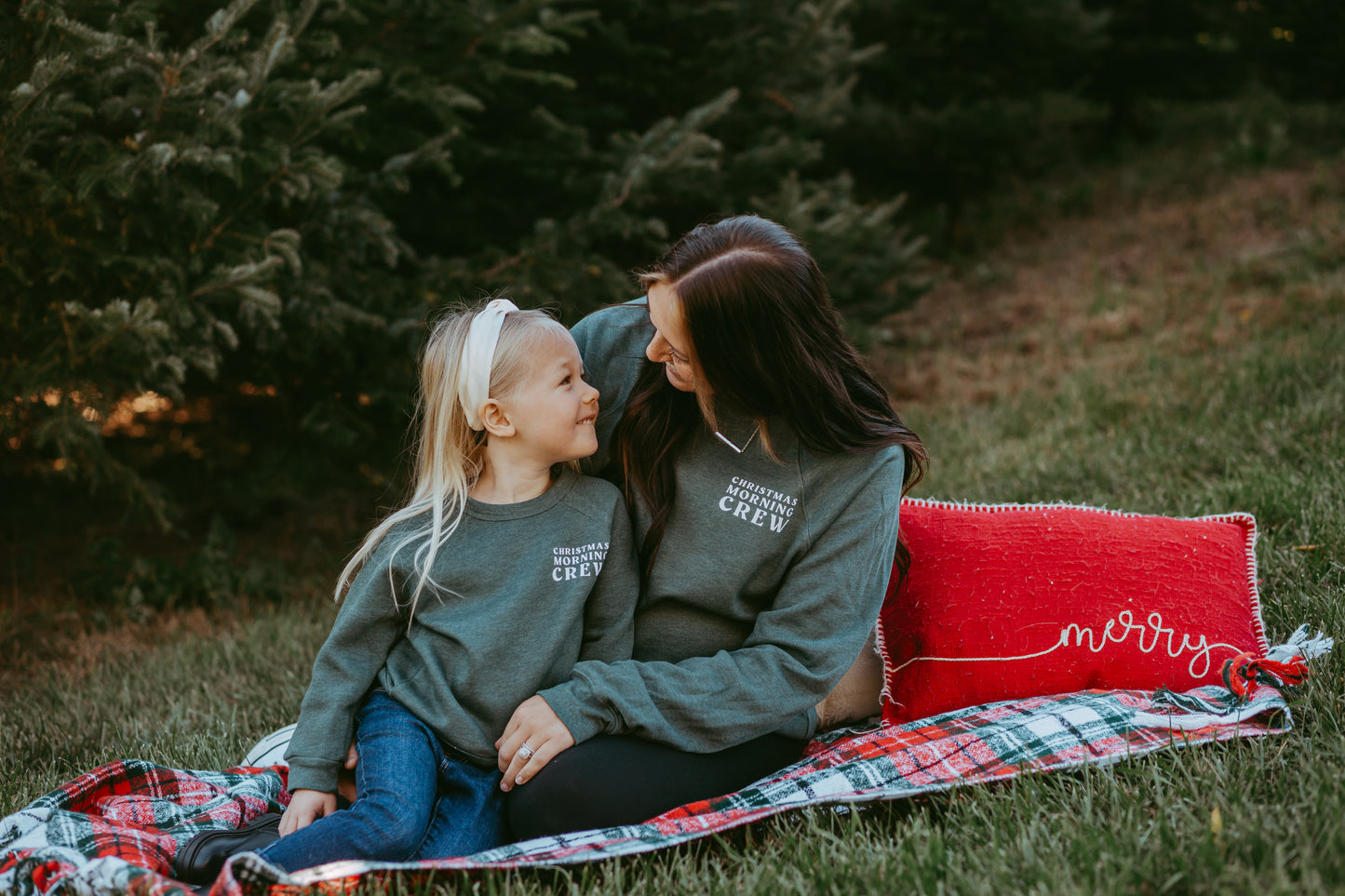 Christmas Morning Crew Adult Crewneck Sweatshirt