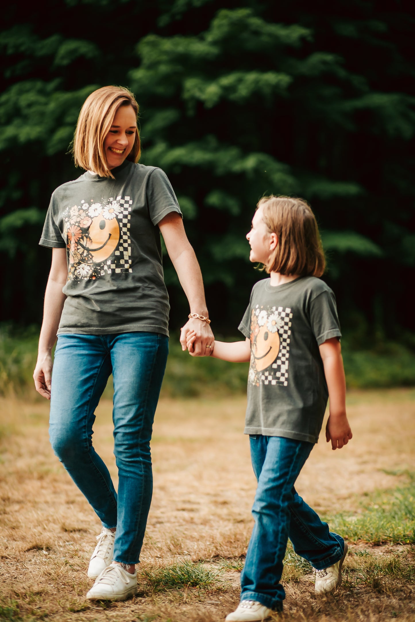 Fall Flowers & Smile T-Shirt