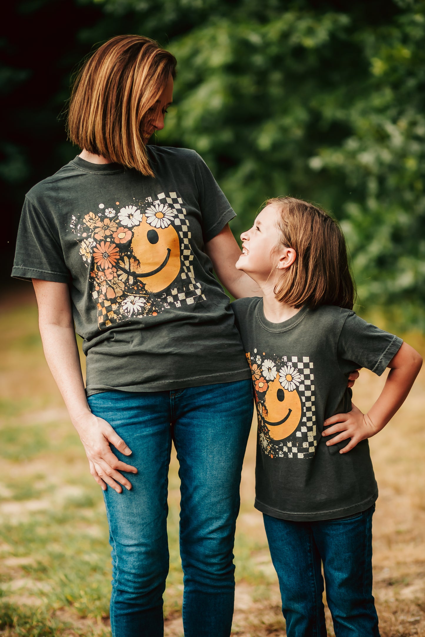 Fall Flowers & Smile T-Shirt