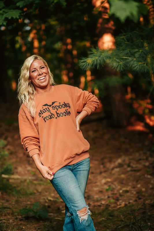 Stay Spooky Read Books Crewneck Sweatshirt