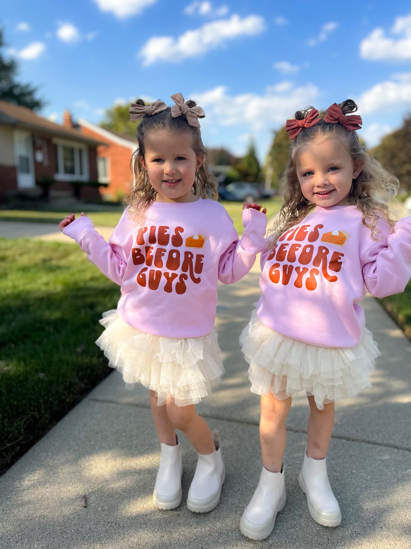 Pies Before Guys Toddler Crewneck Sweatshirt