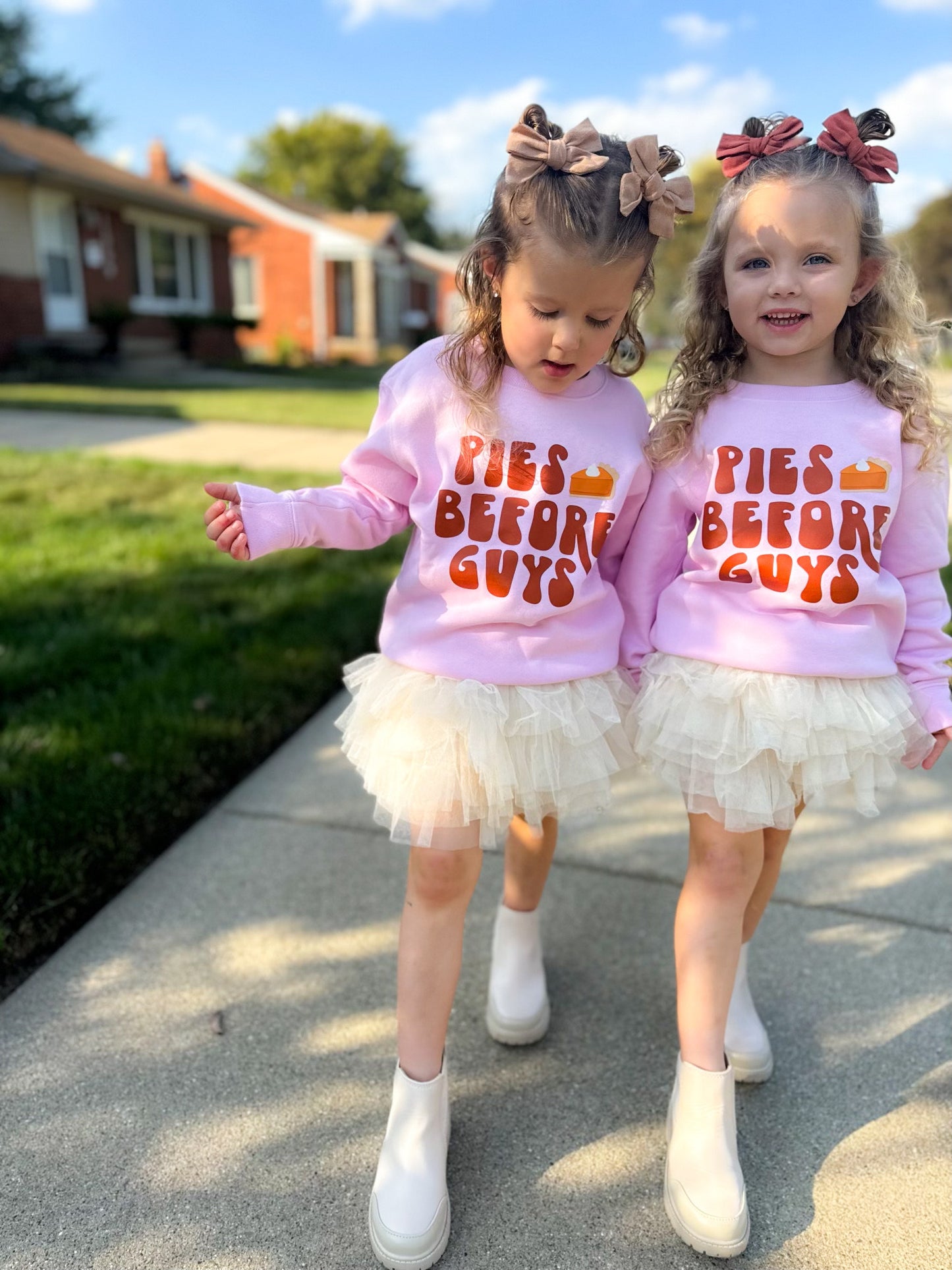 Pies Before Guys Toddler Crewneck Sweatshirt