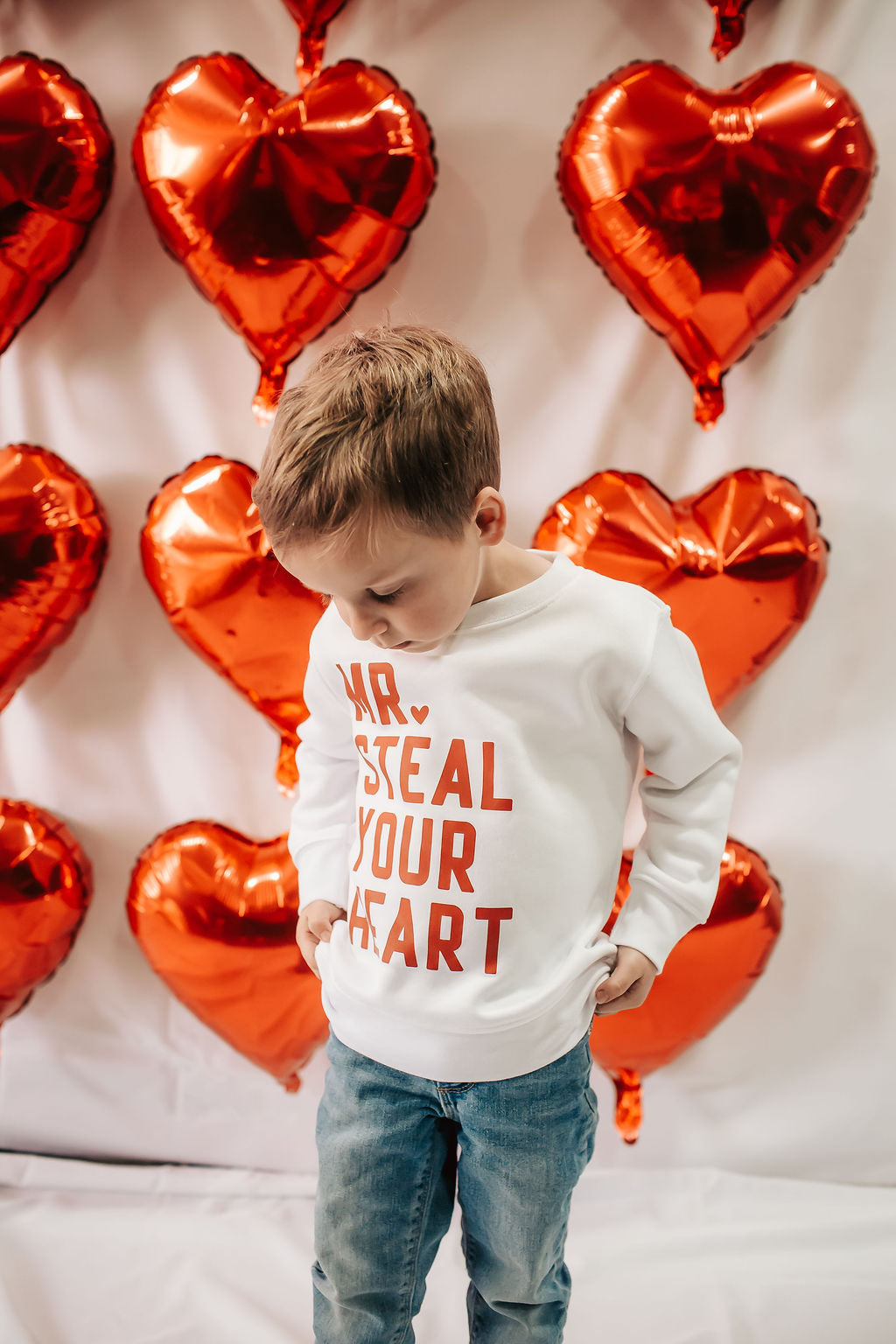 Mr. Steal Your Heart Toddler/Youth Crewneck Sweatshirt