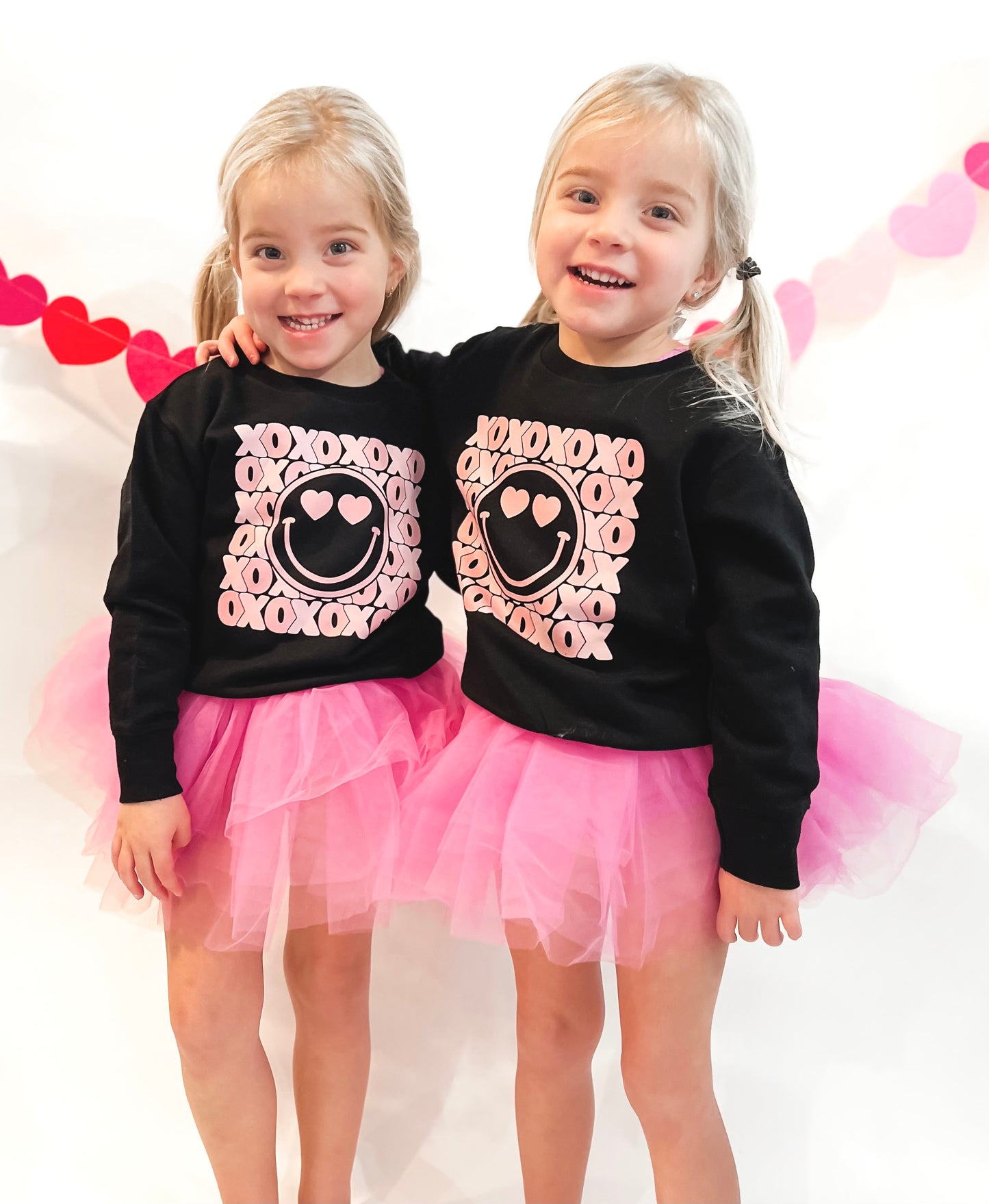 XOXO Heart Eyes Toddler Crewneck Sweatshirt