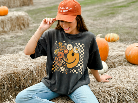 Fall Flowers & Smile T-Shirt