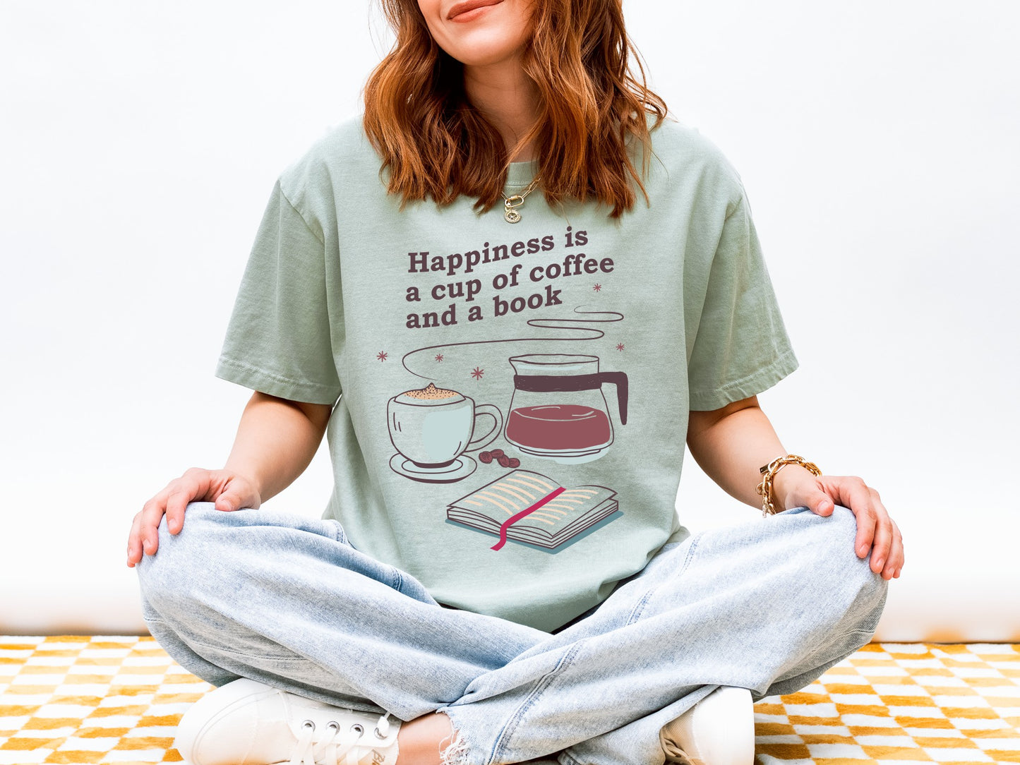 Happiness Is A Cup Of Coffee And A Book