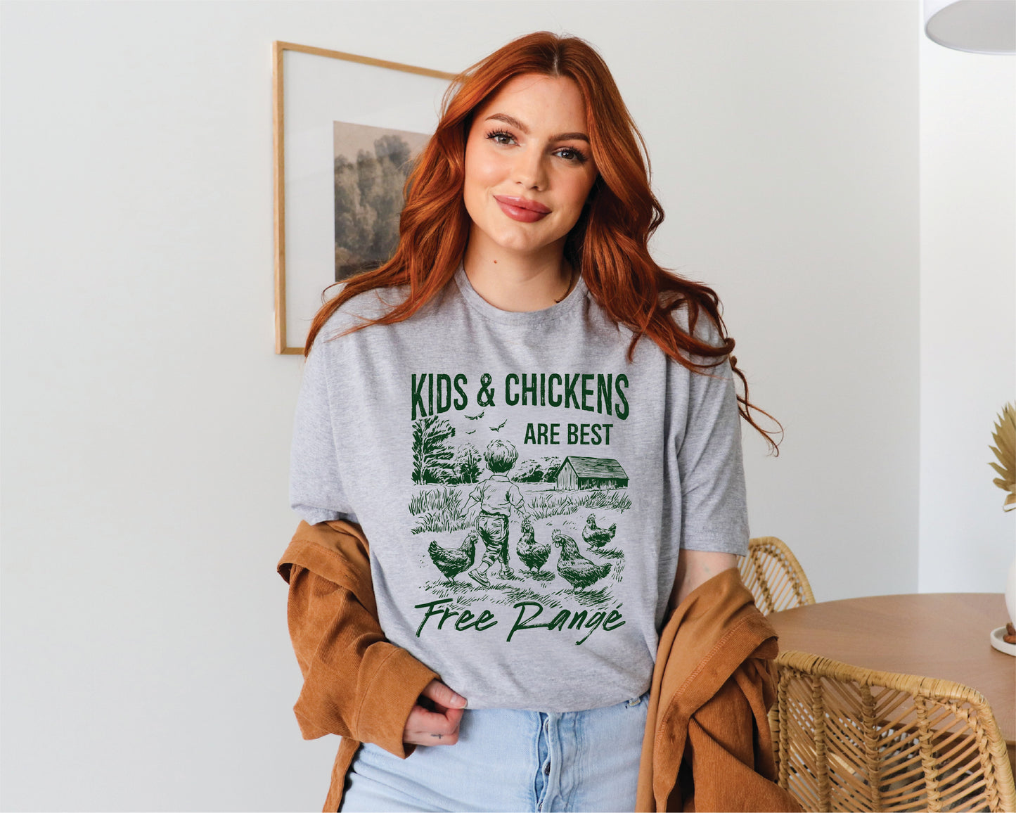 Kids & Chickens Are Best Free Range T-Shirt