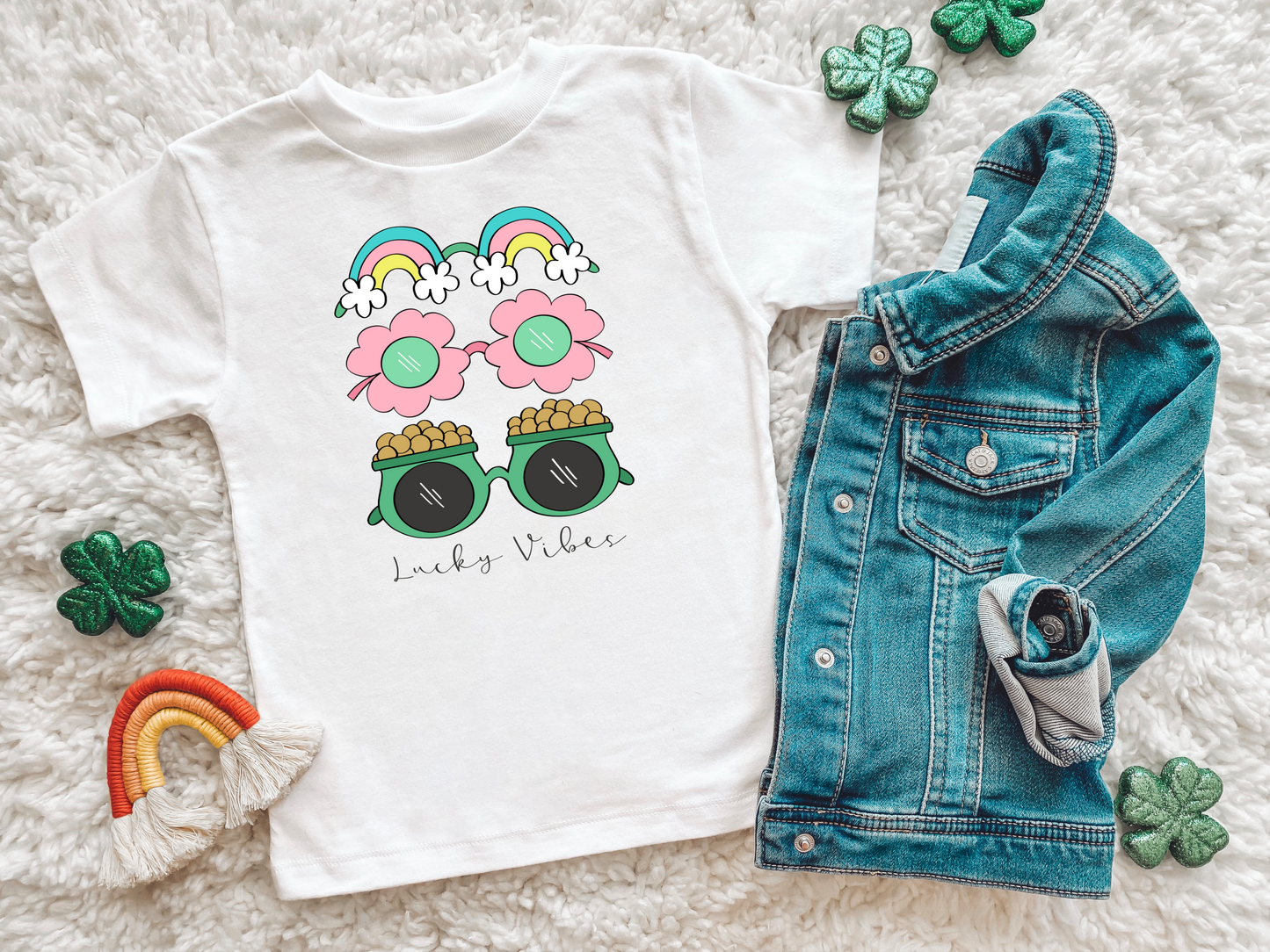St. Patrick's Lucky Vibes Toddler T-Shirt