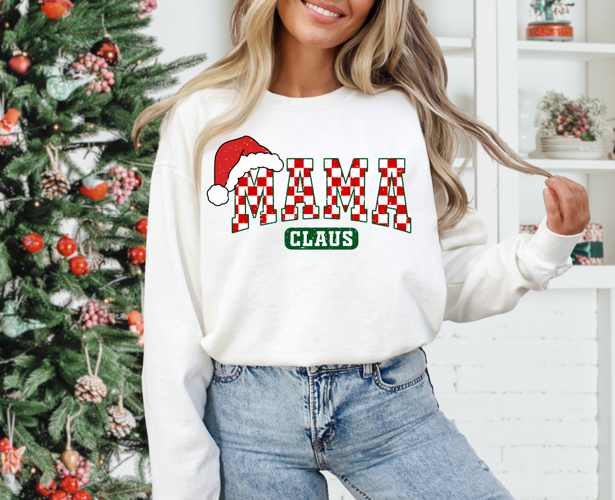 Mama Claus Crewneck Sweatshirt Little Thread Co