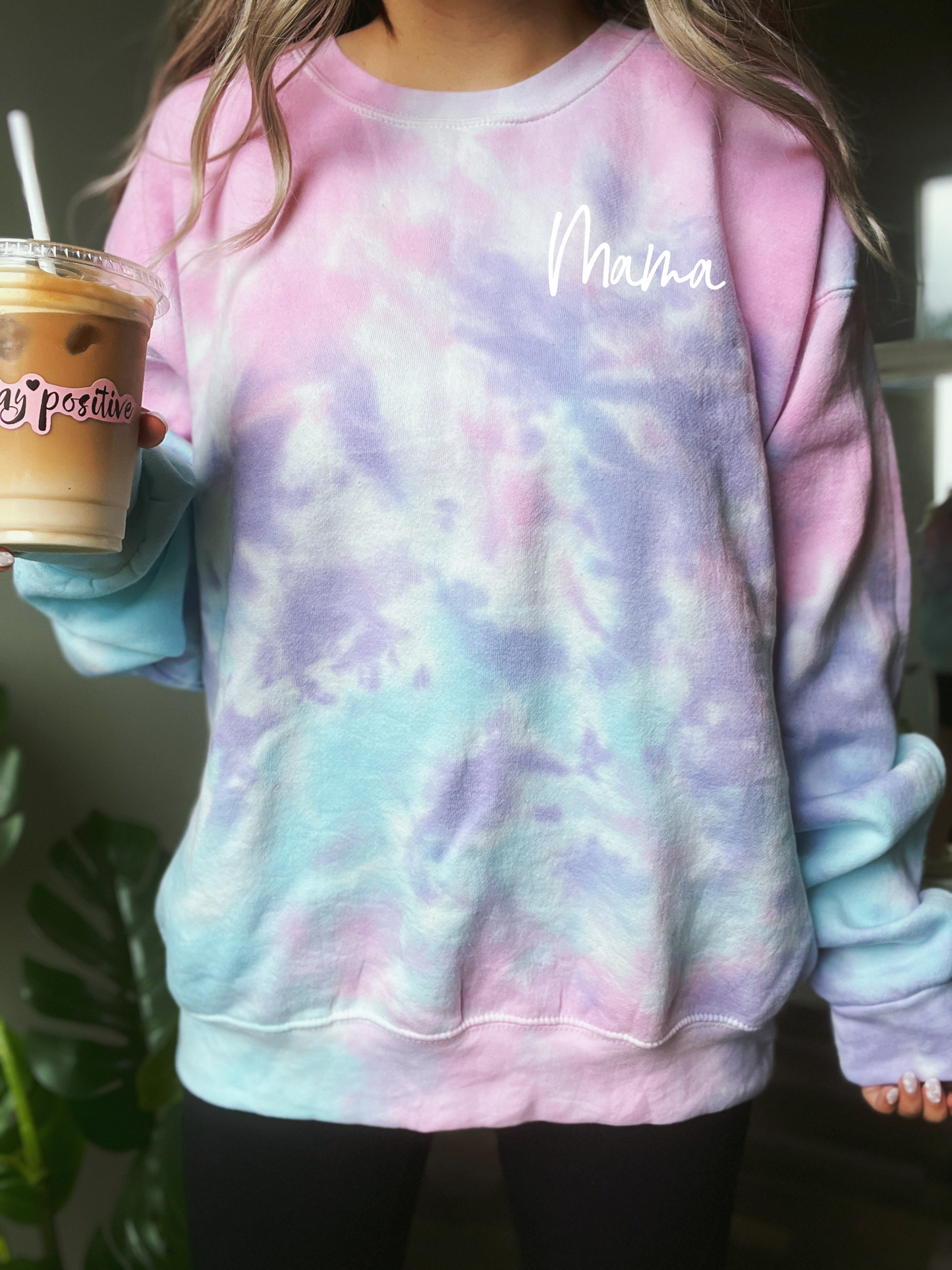 Mama Tie Dye Crewneck Sweatshirt