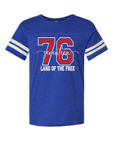 1776 Land Of The Free Jersey T-Shirt