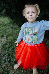 Grinch Stamps Toddler/Youth Crewneck Sweatshirt