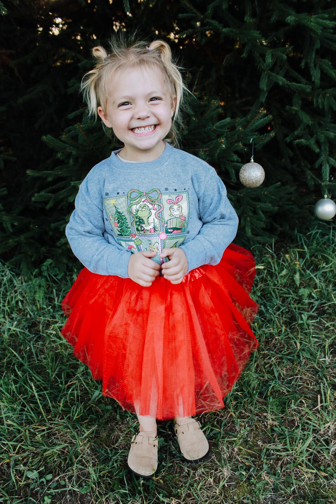 Grinch Stamps Toddler/Youth Crewneck Sweatshirt