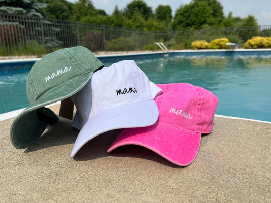 Mama Embroidery Baseball Cap