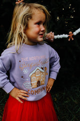 The North Pole Gingerbread Company Toddler/Youth Crewneck Sweatshirt
