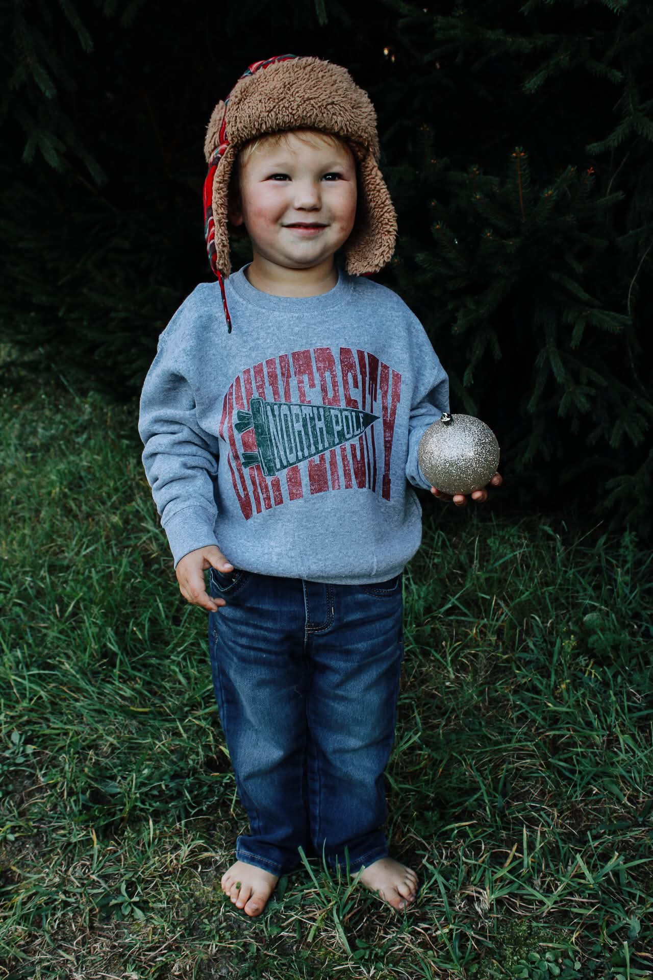 North Pole University Toddler/Youth Crewneck Sweatshirt