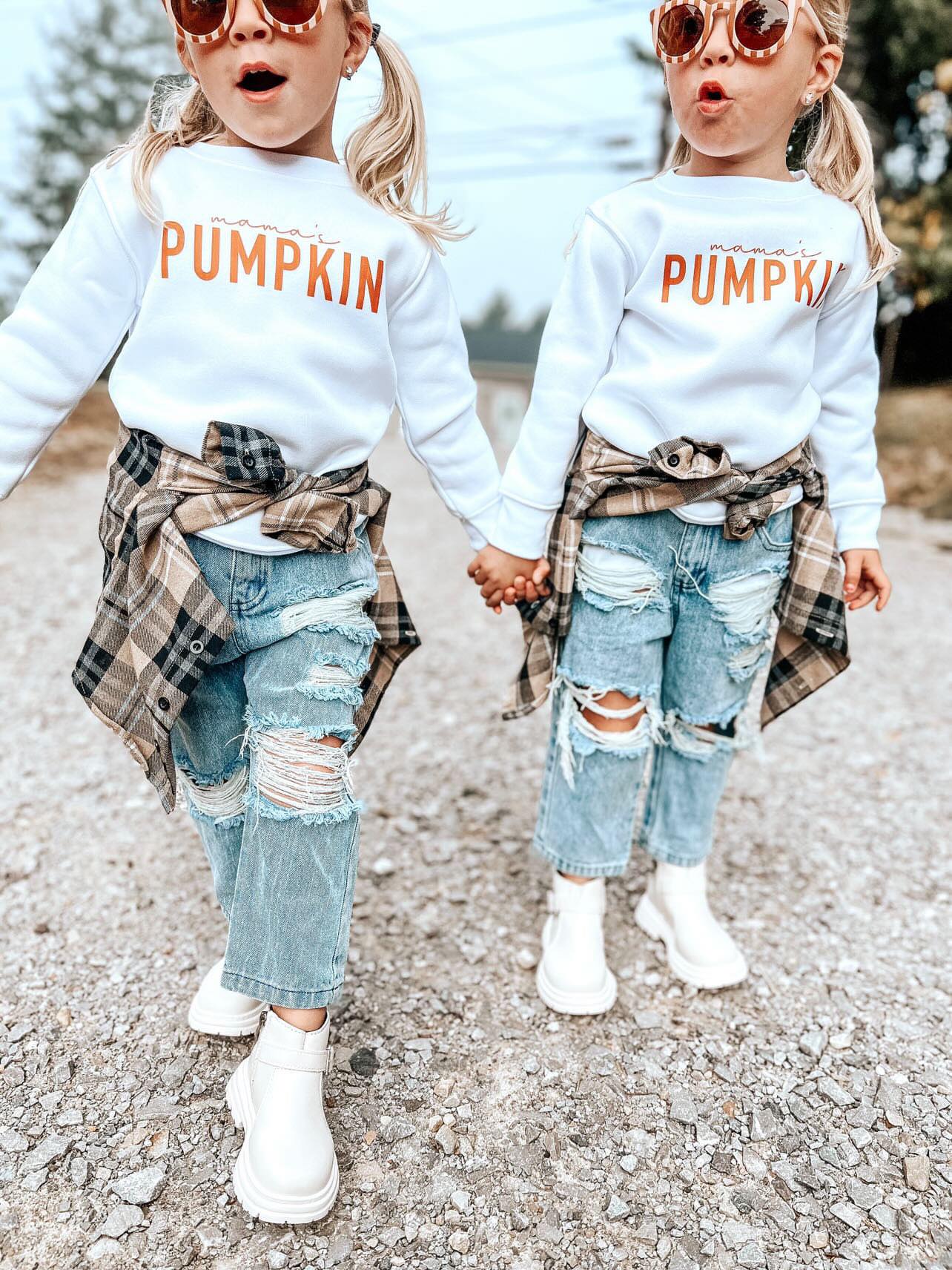 Mama's Pumpkin Toddler Crewneck Sweatshirt