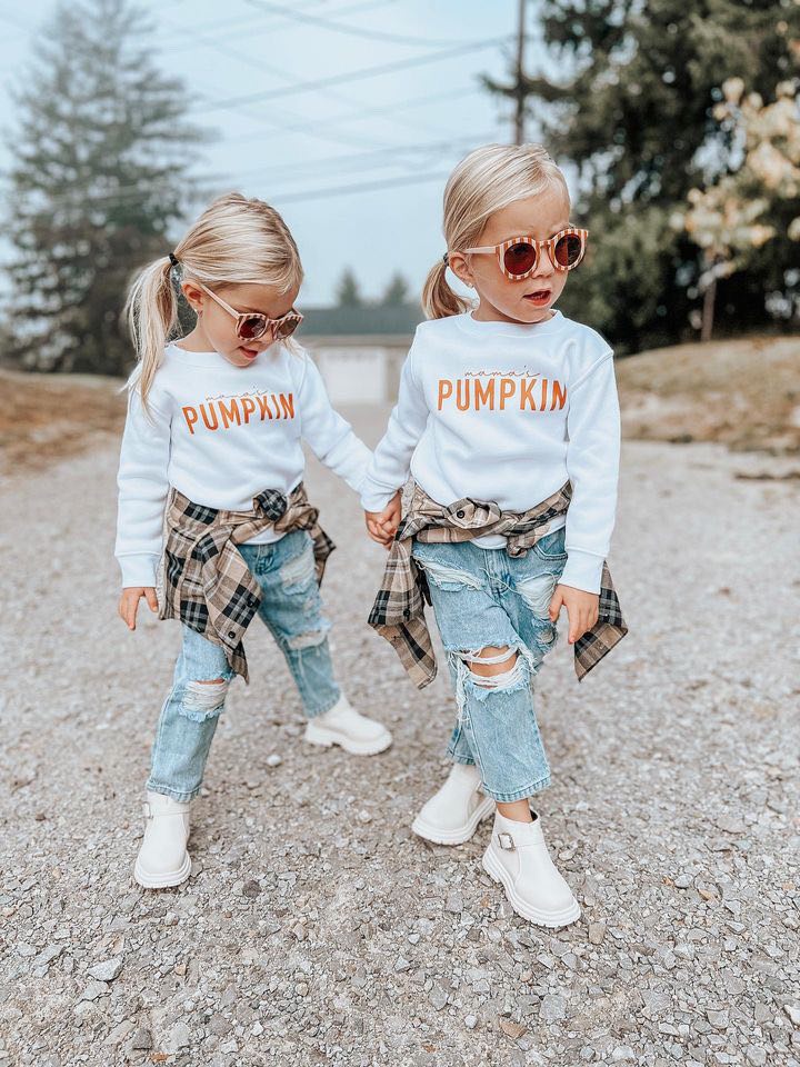 Mama's Pumpkin Toddler Crewneck Sweatshirt