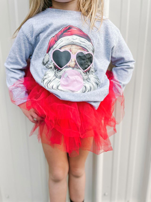 Bubble Gum Santa Toddler Long Sleeve T-Shirt