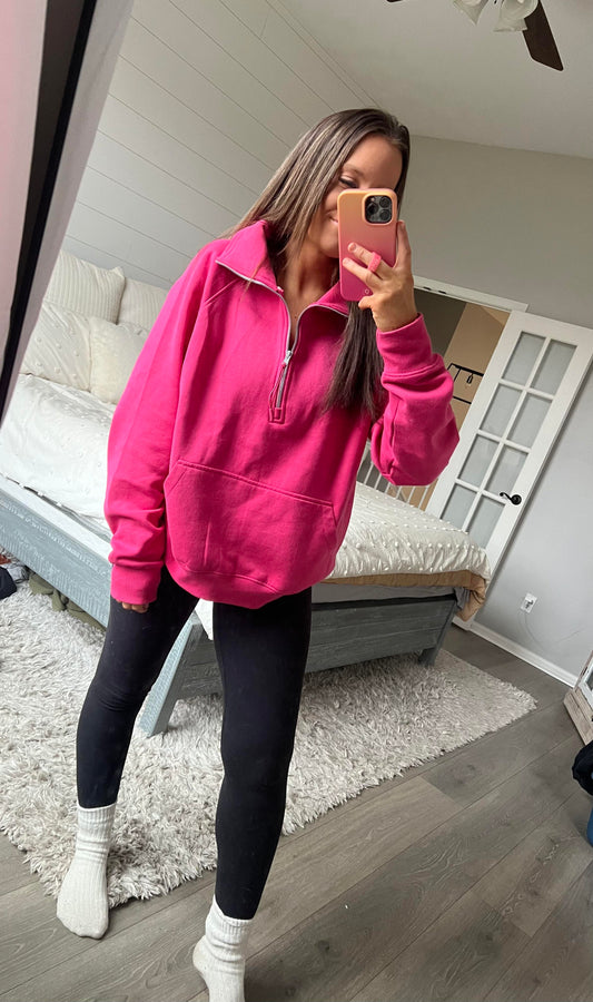 Women's Boxy Half Zip Fleece