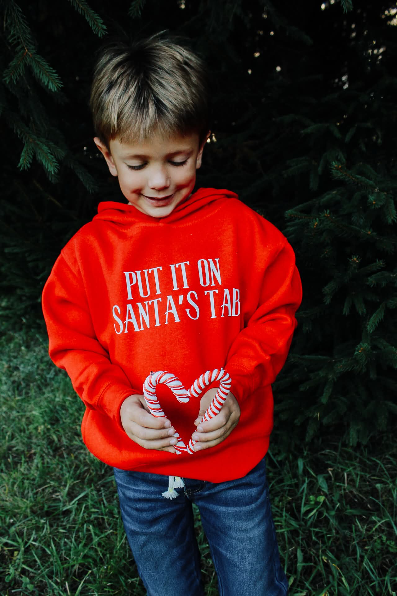 Put It On Santa's Tab Toddler Hoodie Sweatshirt