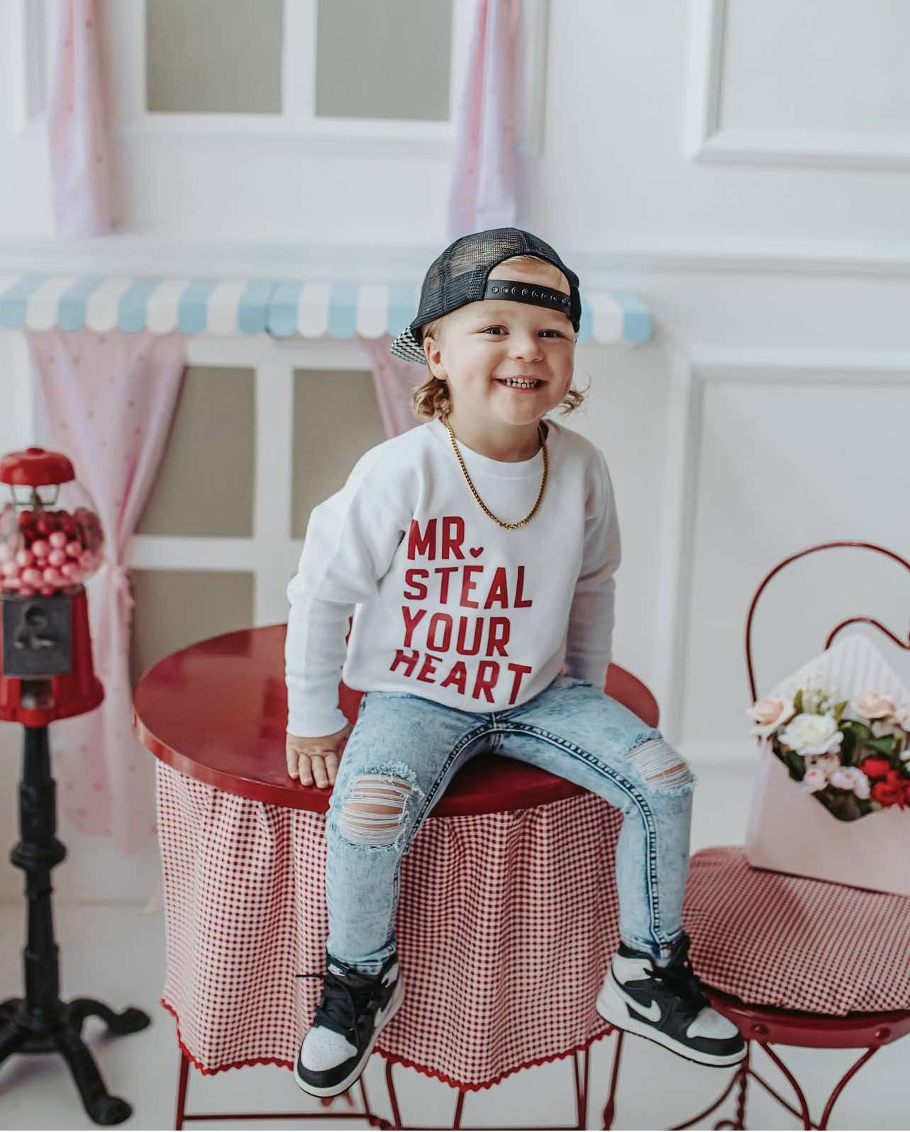 Mr. Steal Your Heart Toddler/Youth Crewneck Sweatshirt