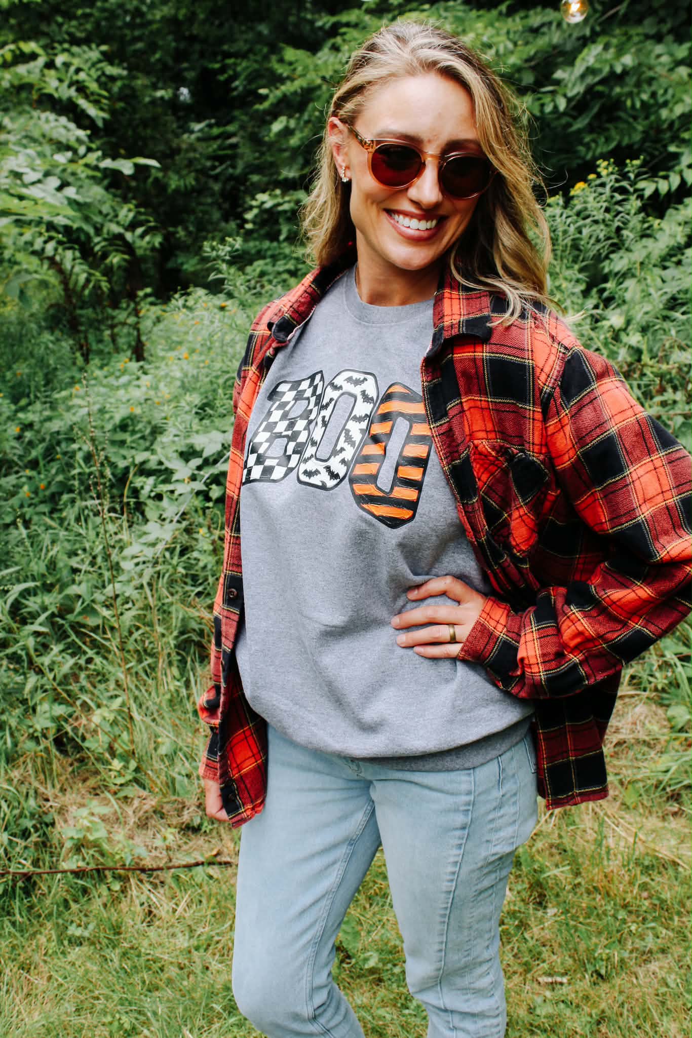 Painted Boo Crewneck Sweatshirt