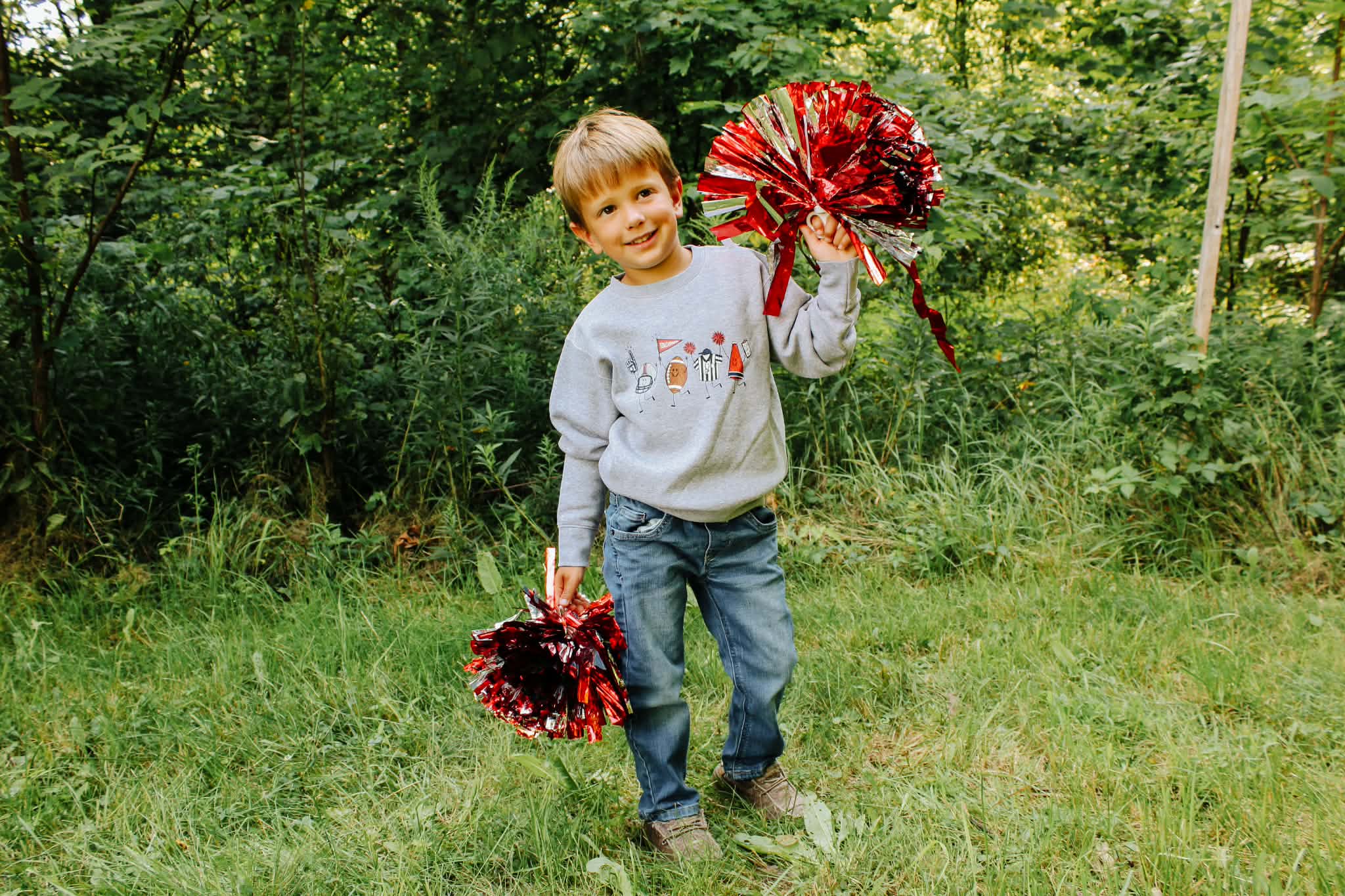 Football Doodle Toddler/Youth Crewneck Sweatshirt