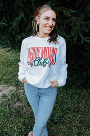 Merry Moms Club Crewneck Sweatshirt