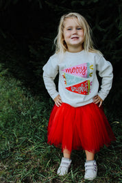 Merry And Bright Flags Toddler/Youth Crewneck Sweatshirt