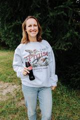 I Will Praise Him In Every Season Christmas Crewneck Sweatshirt