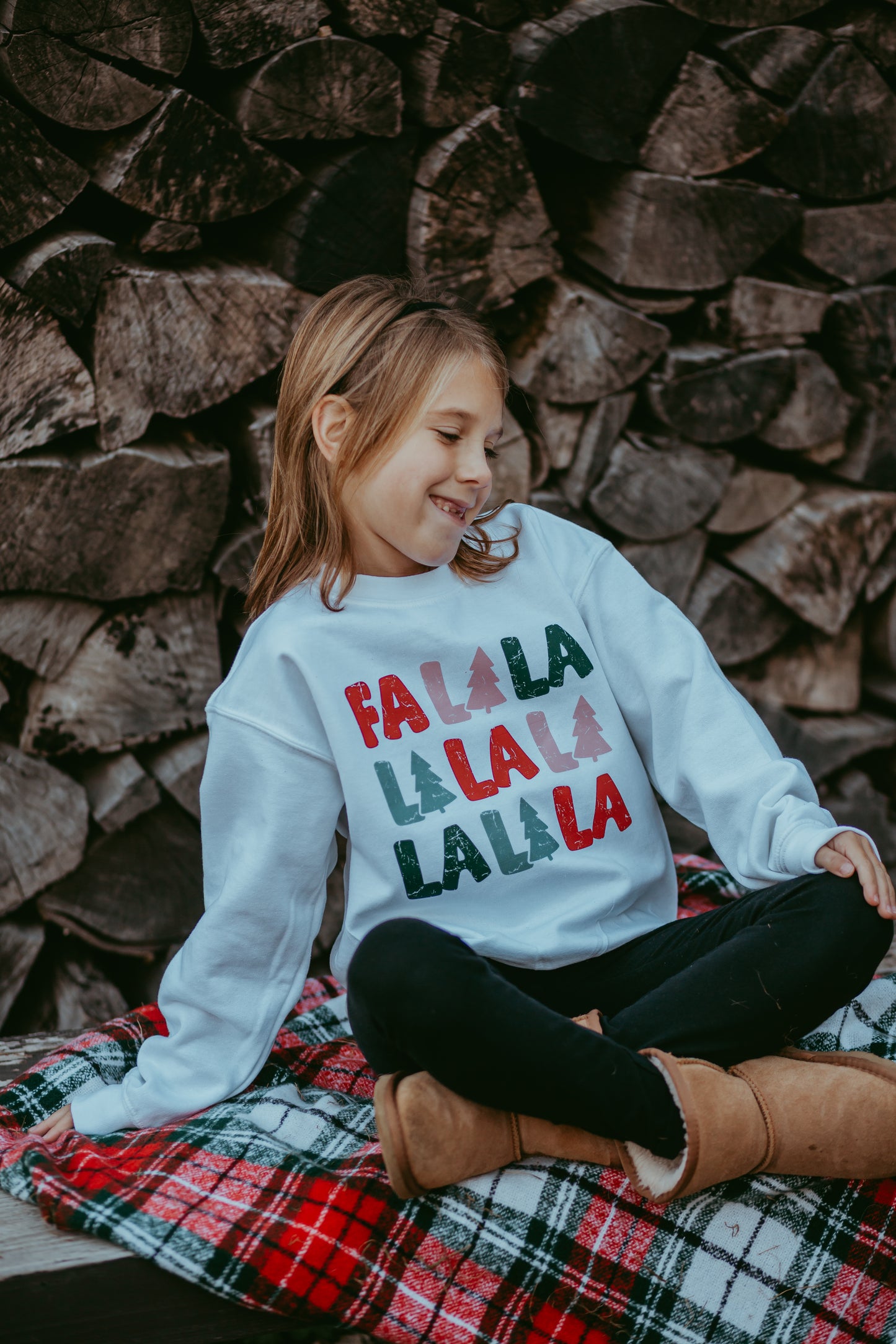 Fa La La Youth Crewneck Sweatshirt