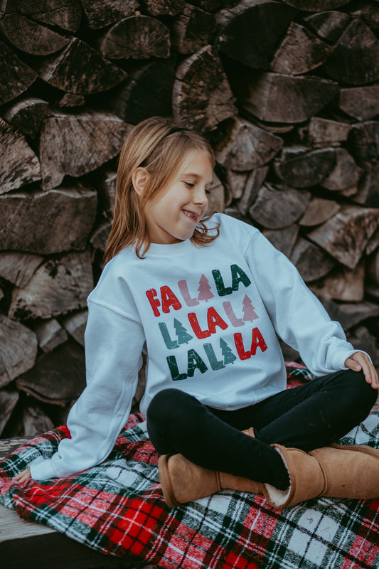Fa La La Youth Crewneck Sweatshirt