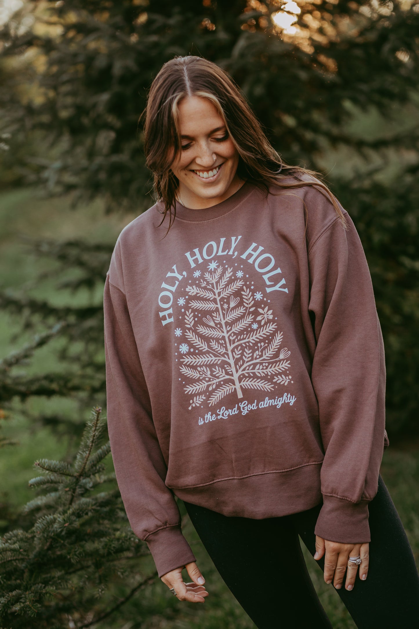 Holy Holy Holy Is The Lord God Almighty Adult Crewneck Sweatshirt