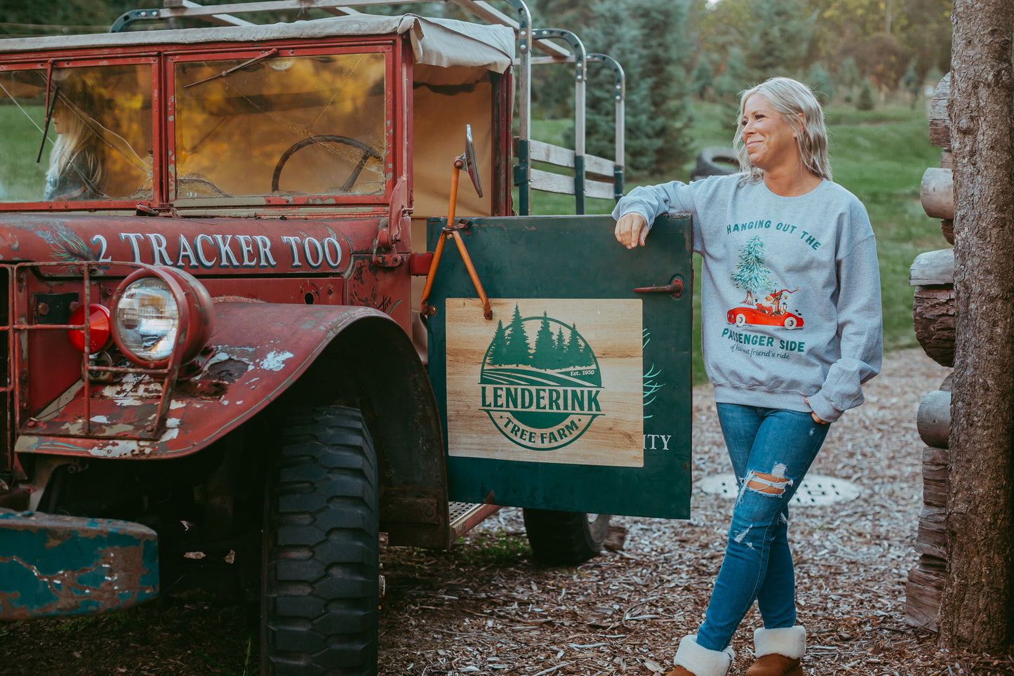 Hanging Out In The Passenger Side Of His Best Friend's Ride Crewneck Sweatshirt