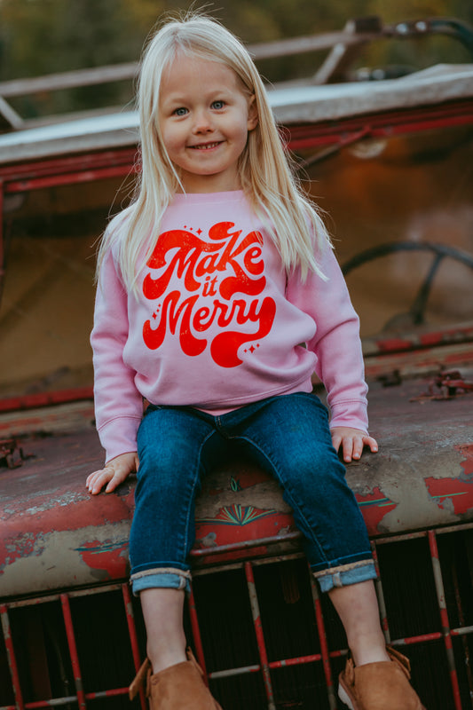Make It Merry Toddler Crewneck Sweatshirt