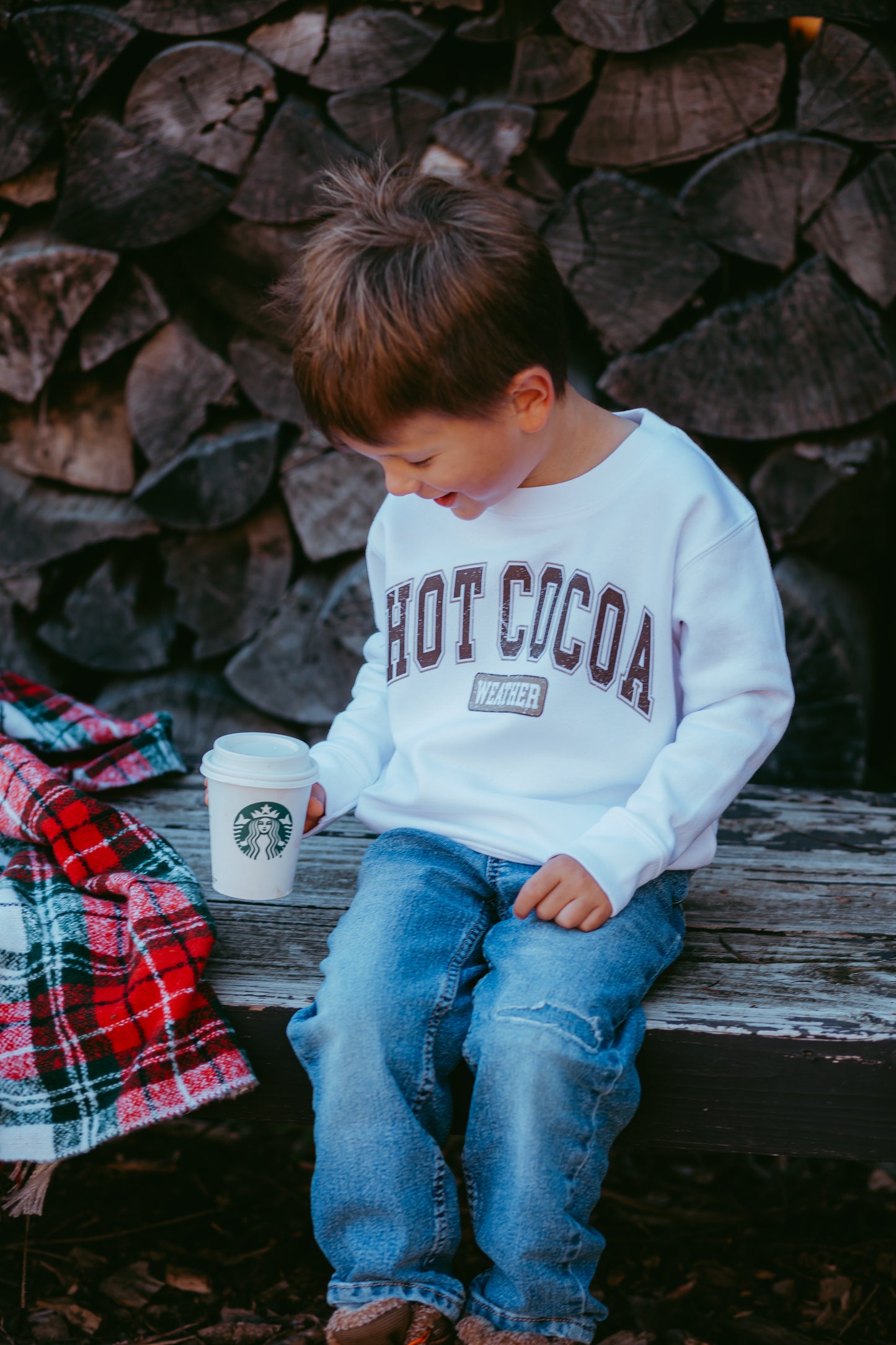 Hot Cocoa Weather Toddler Crewneck Sweatshirt