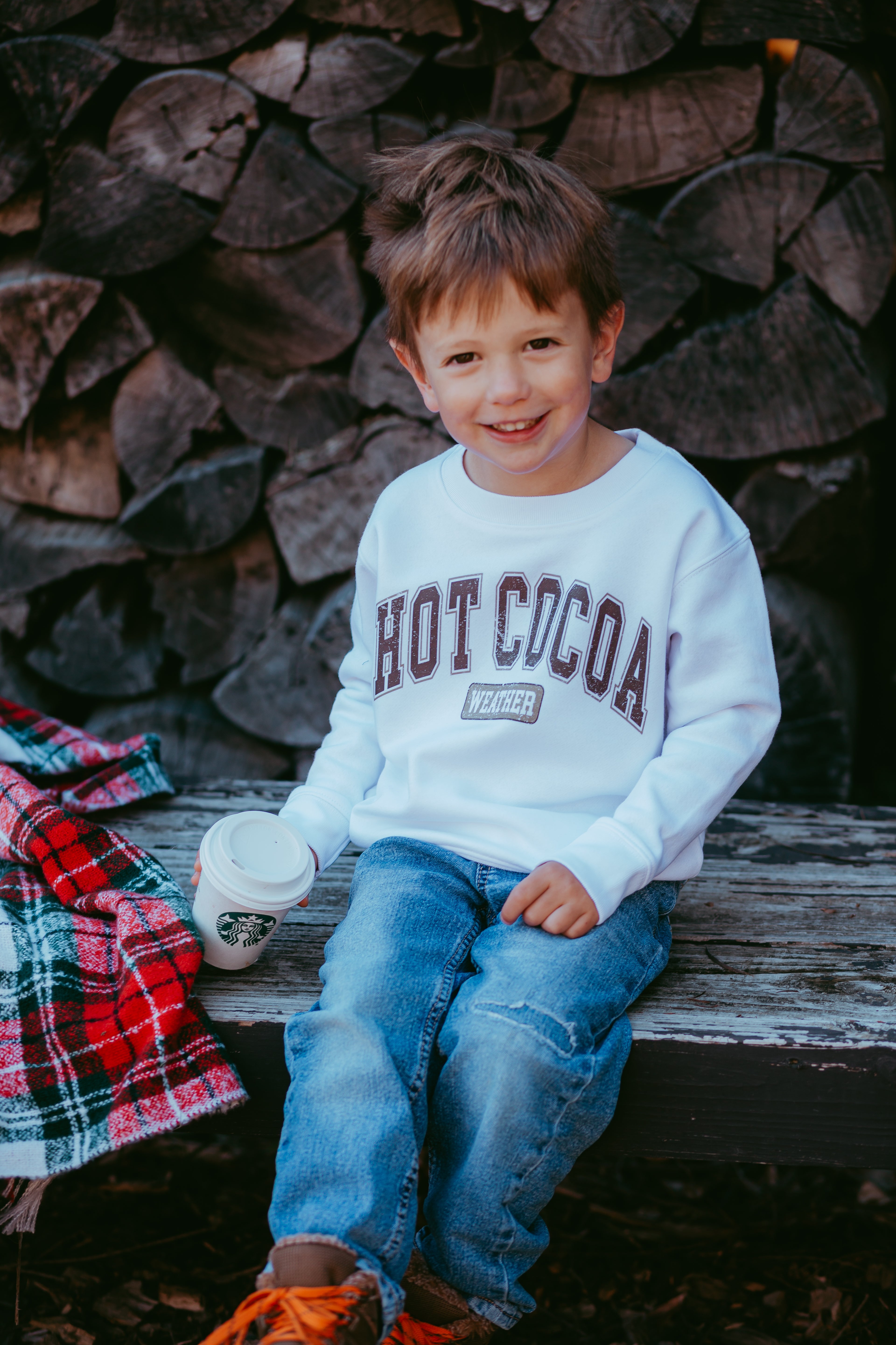 Hot Cocoa Weather Toddler Crewneck Sweatshirt