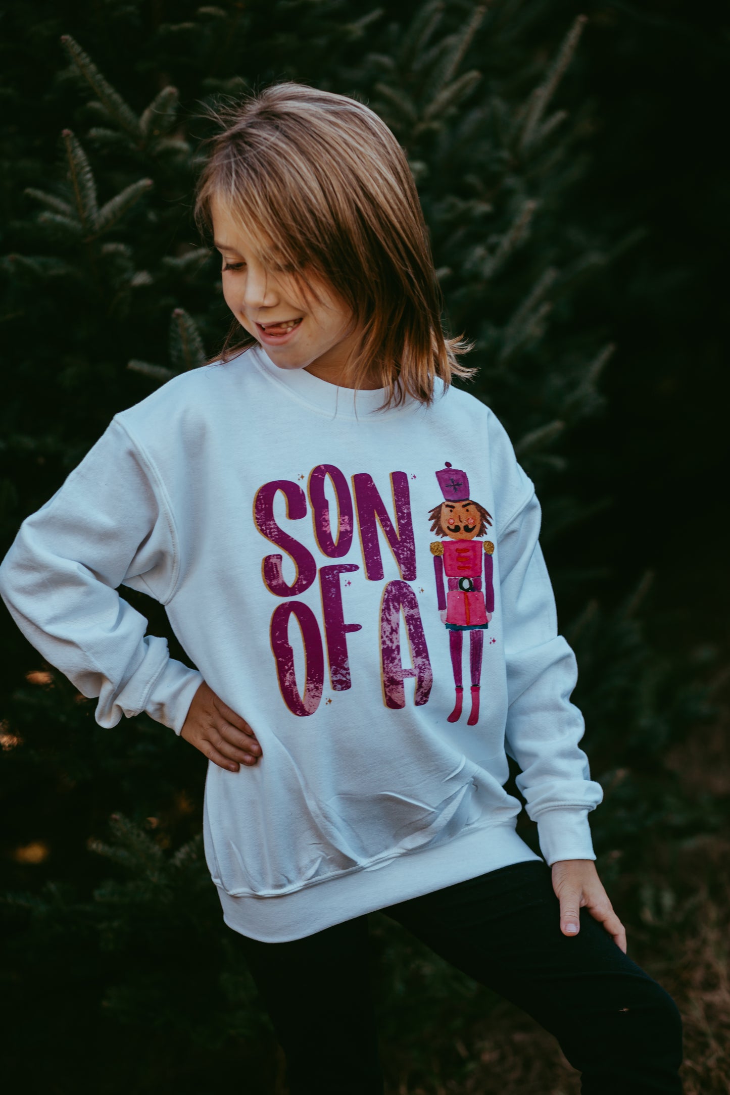 Son Of A Nutcracker Youth Crewneck Sweatshirt