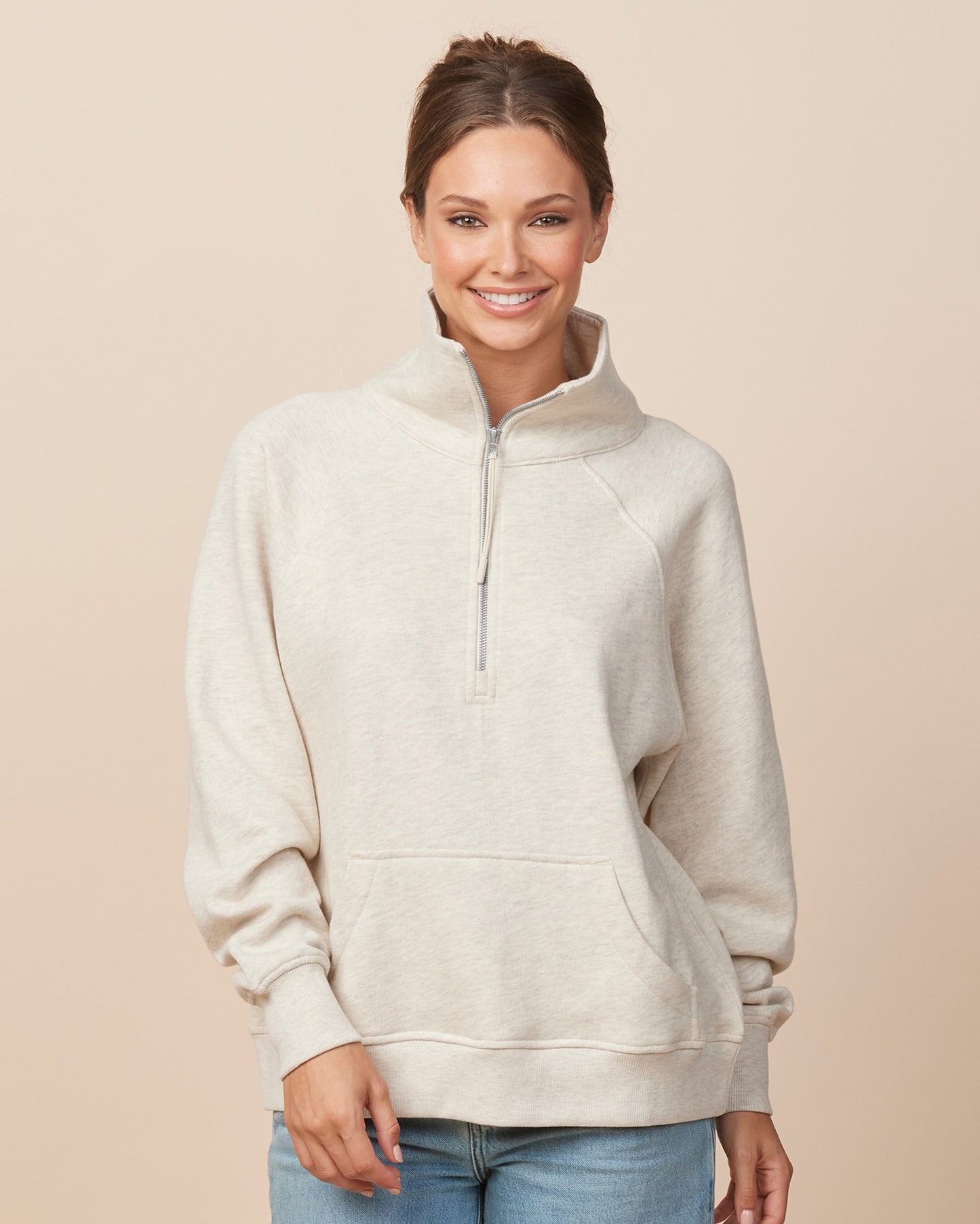 Women's Boxy Half Zip Fleece