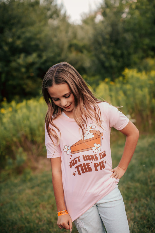 Just Here For The Pie Youth T-Shirt
