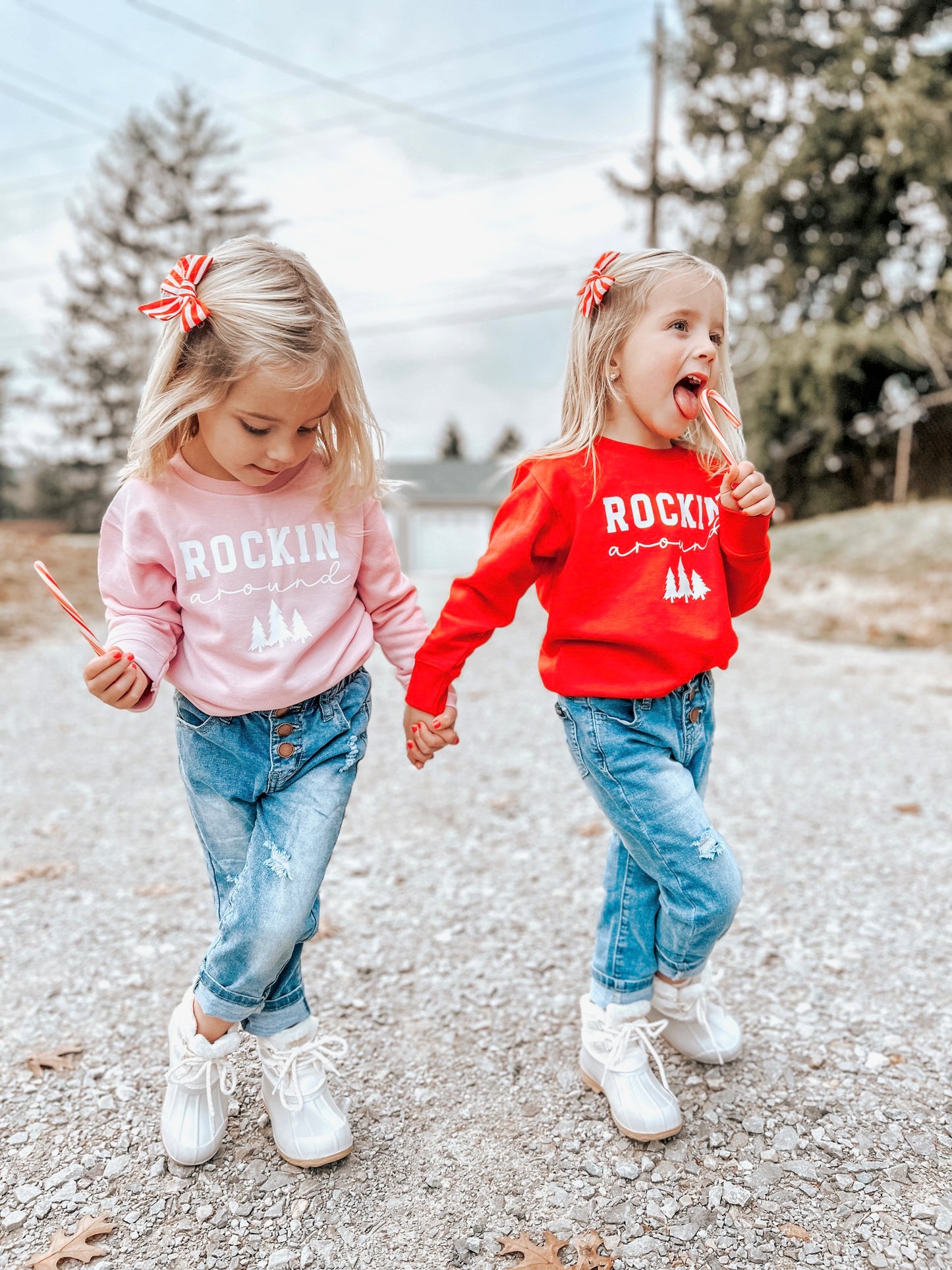 Rockin' Around Toddler Crewneck Sweatshirt