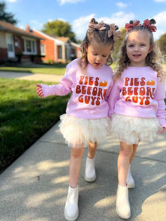 Pies Before Guys Toddler Crewneck Sweatshirt