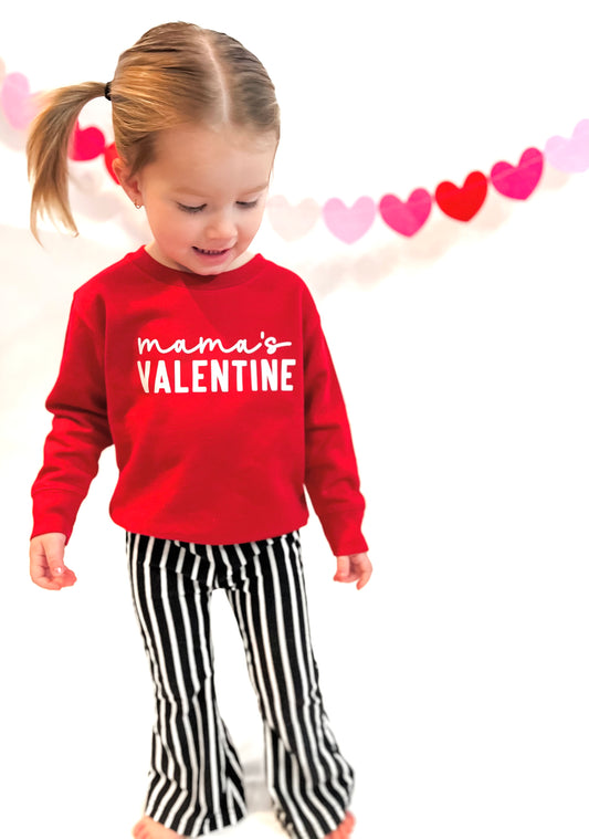 Mama's Valentine Toddler Crewneck Sweatshirt