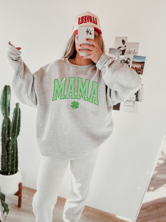 MAMA St. Patricks Day Crewneck Sweatshirt