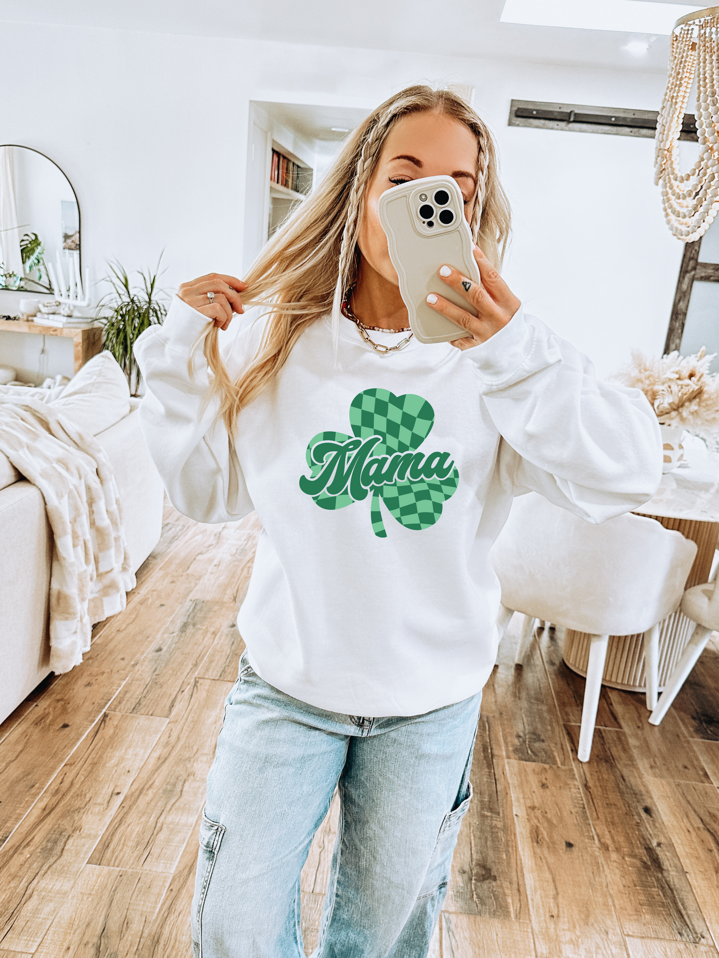 Mama Shamrock Crewneck Sweatshirt