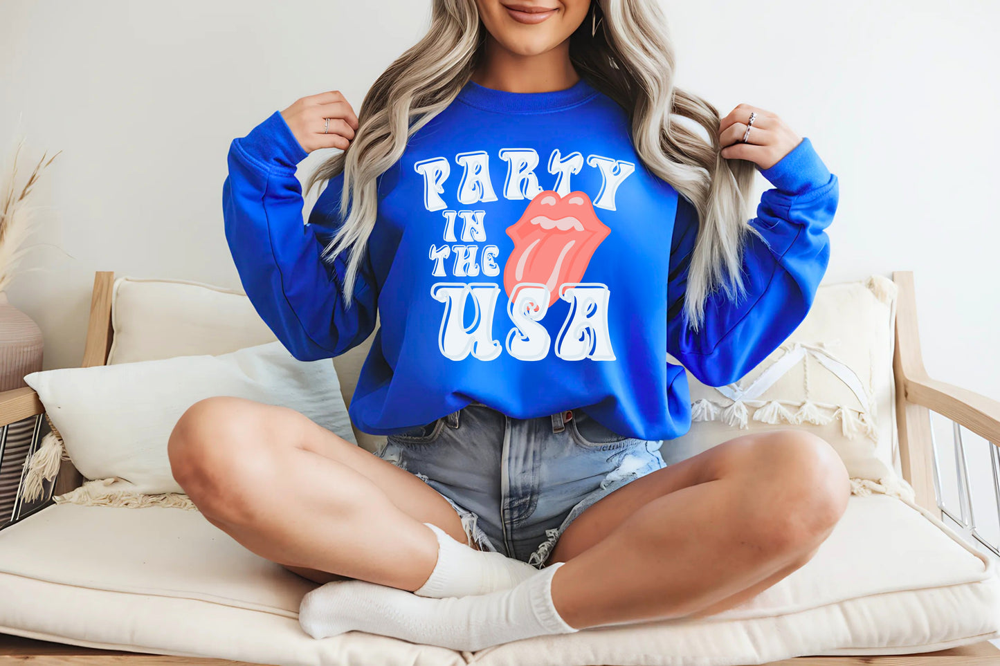 Party In The USA Crewneck Sweatshirt
