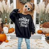 Spooky And Feral Toddler Crewneck Sweatshirt